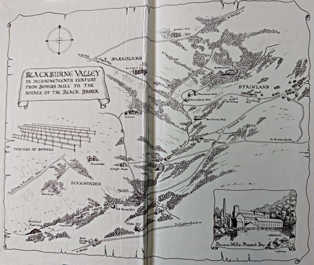 The mill and its valley on the old map